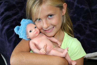 Preemie Silicone Dolls Realistic Real Lifelike Micro Mini Baby Doll Full Body Reborn 11" 1.7lbs Platinum Weighted Babies Ecoflex Bathtub Fun